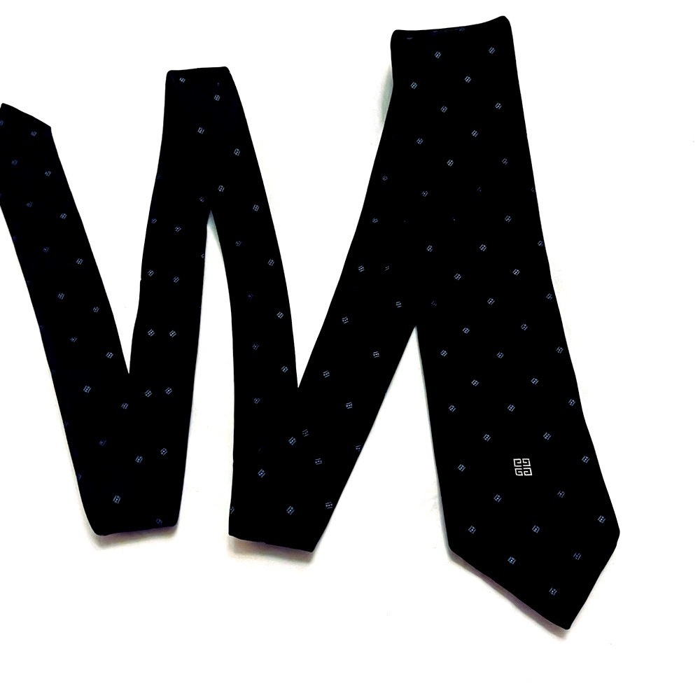 Vintage Givenchy Gentleman Paris Tie Brown & Light Blue X Long